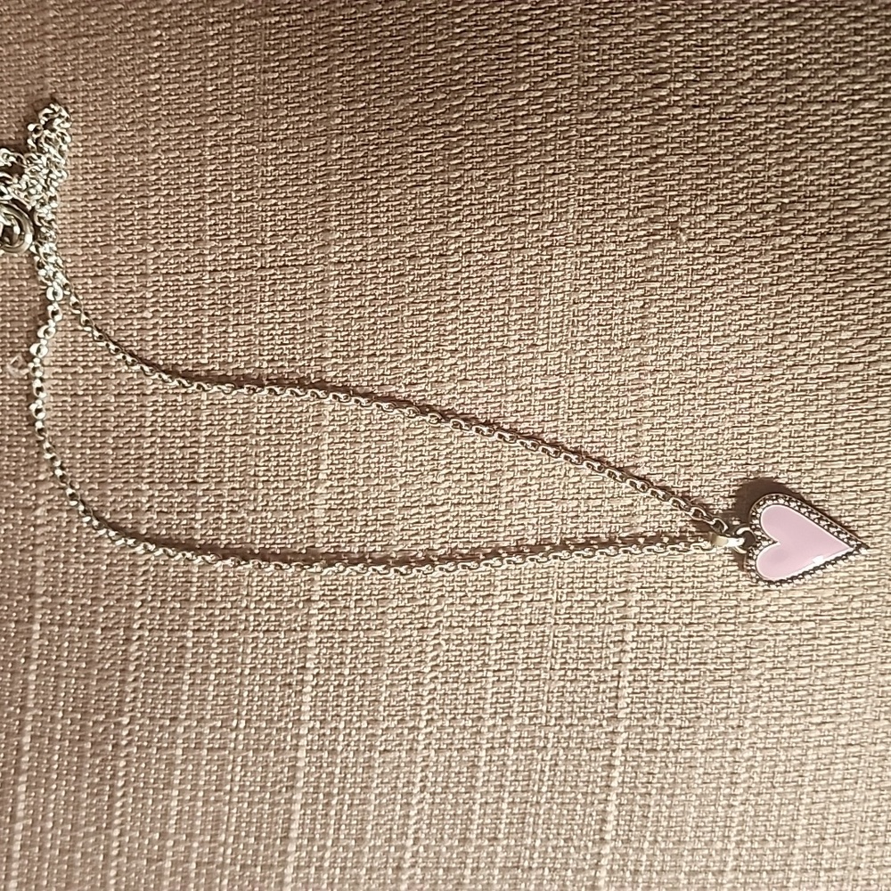 New Brighton Dazzling Love Petite Heart Necklace in Blush, NWT - Picture 4 of 8